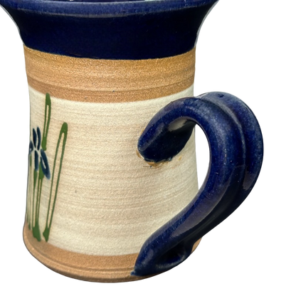 Floral Signed Pottery Mug