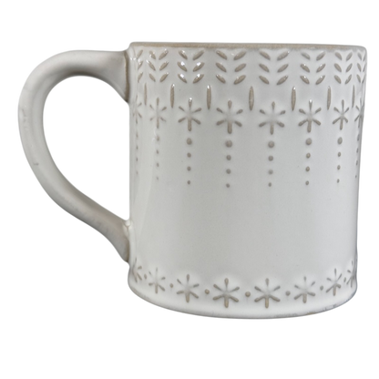 Snowcap Reactive-Glazed Letter "L" Monogram Mug Anthropologie