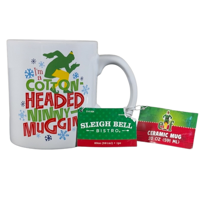 Elf I'm A Cotton Headed Ninny-Muggins Oversized Mug Silver Buffalo