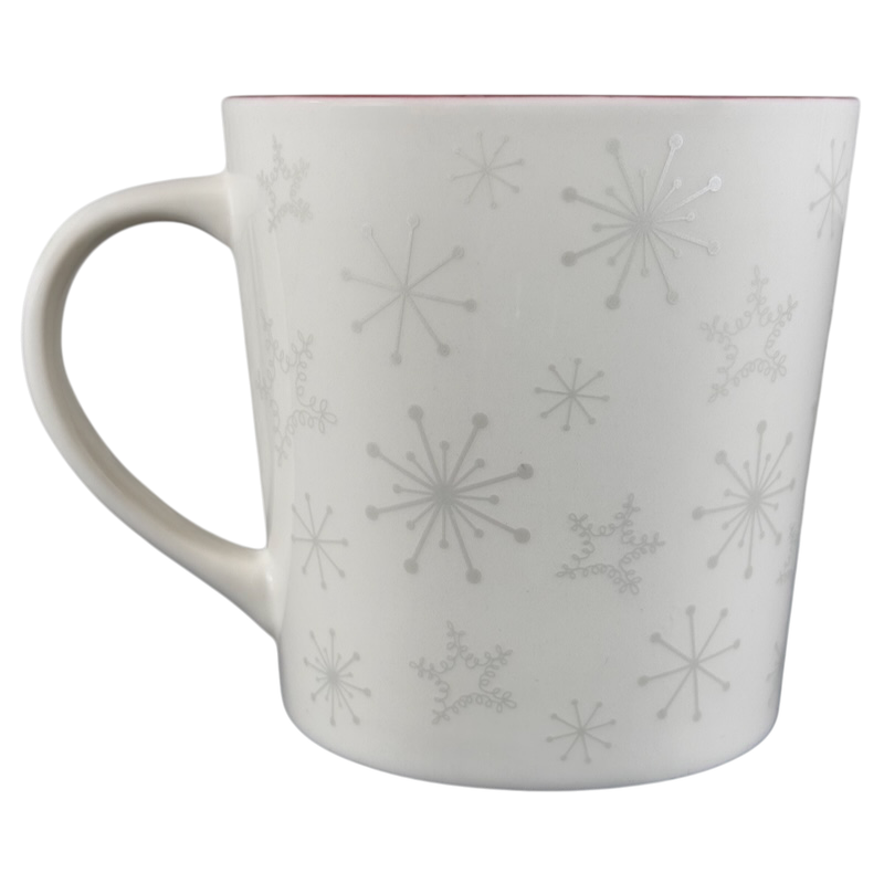 Snowflakes And Embossed Christmas Stocking 17oz Mug Holiday 2006 Starbucks