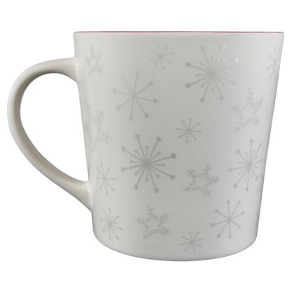 Snowflakes And Embossed Christmas Stocking 17oz Mug Holiday 2006 Starbucks