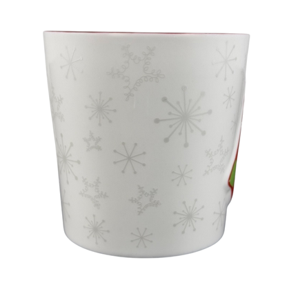 Snowflakes And Embossed Christmas Stocking 17oz Mug Holiday 2006 Starbucks