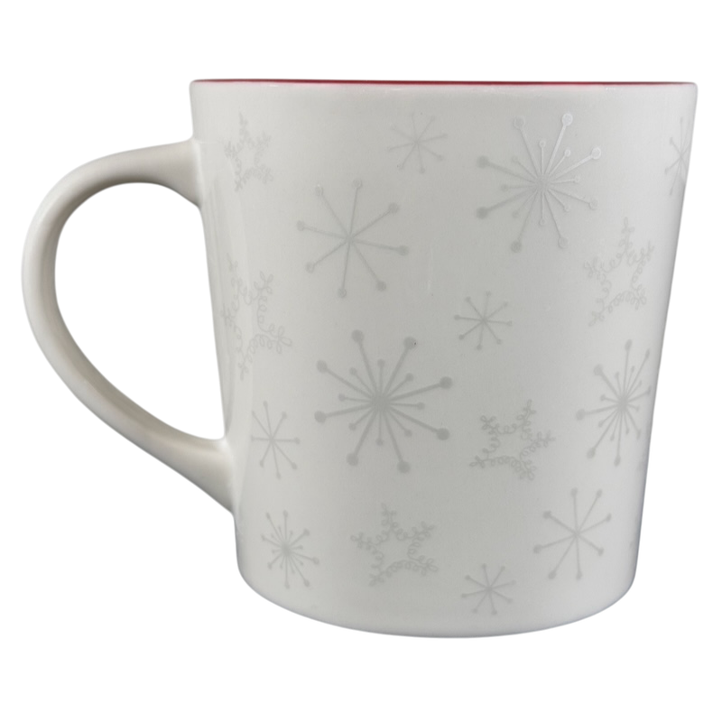 Snowflakes And Embossed Christmas Stocking 17oz Mug Holiday 2006 Starbucks