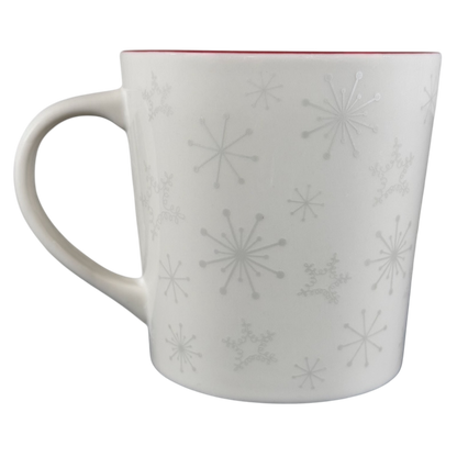 Snowflakes And Embossed Christmas Stocking 17oz Mug Holiday 2006 Starbucks