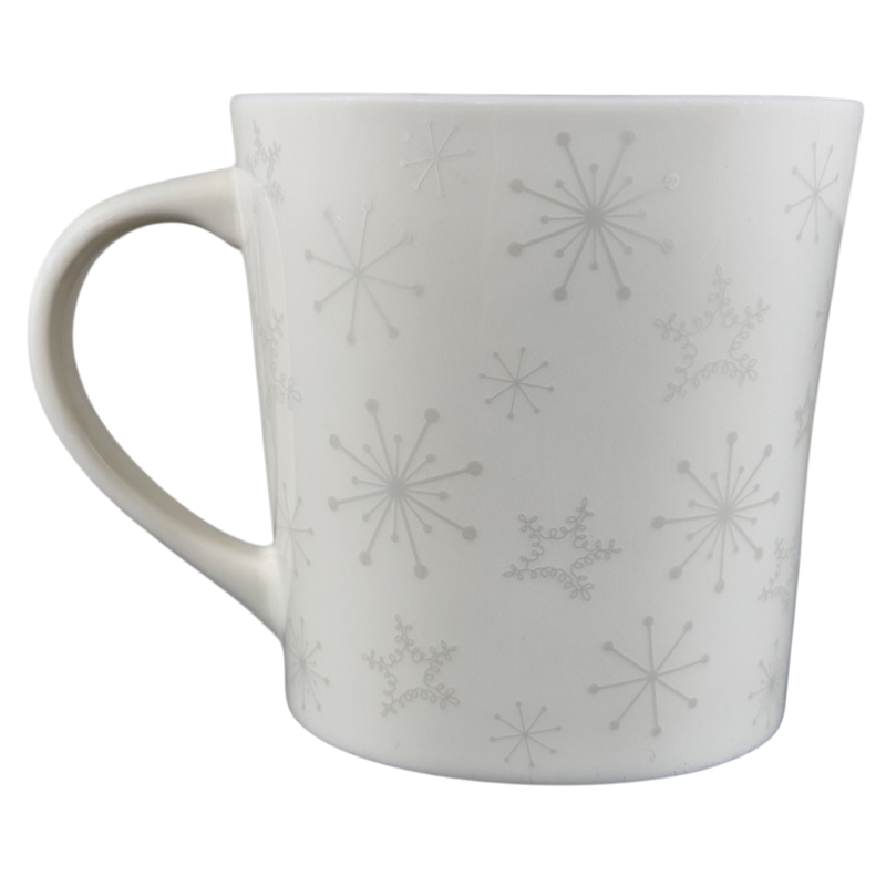 Snowflakes and Embossed Purple Star 17oz Mug Holiday 2006 Starbucks