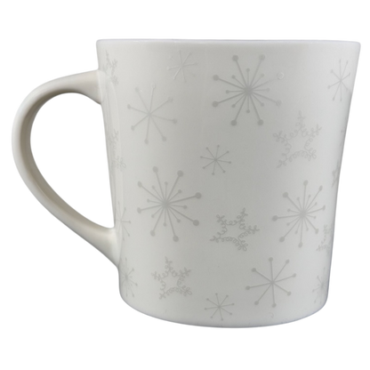 Snowflakes and Embossed Purple Star 17oz Mug Holiday 2006 Starbucks