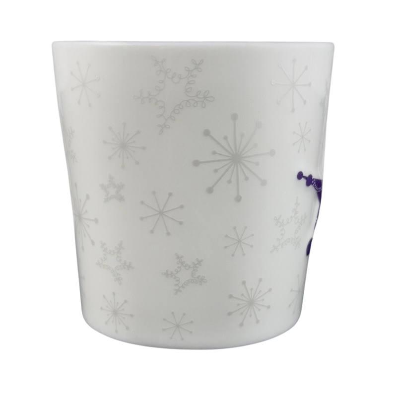 Snowflakes and Embossed Purple Star 17oz Mug Holiday 2006 Starbucks