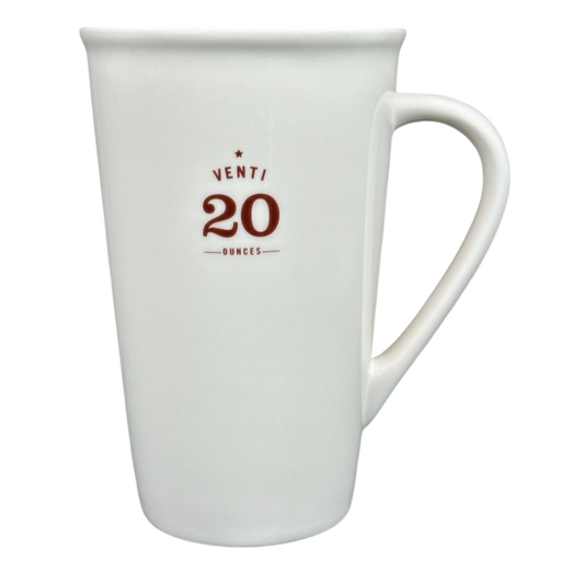 Venti 20 Ounces White Mug 2010 Starbucks