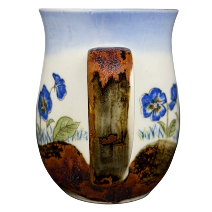 Blue Pansies Tankard Mug Otagiri