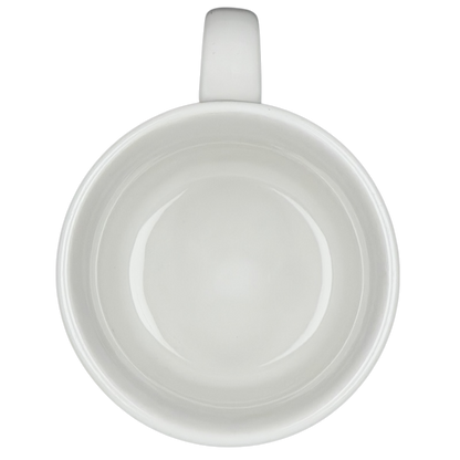 A Twenty One Bun Salute Sandra Boynton Mug in white with a smooth, glossy interior