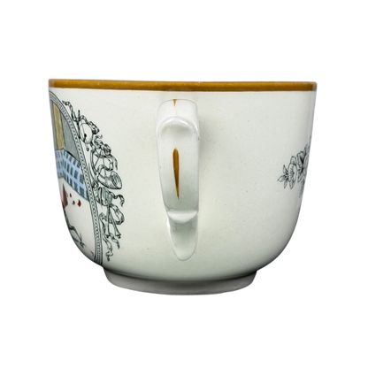 Adams Old English Cock Fighting Mug with decorative design and handle for collectors and enthusiasts