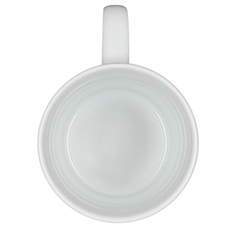 Addressing The Ball Golf Erika Oller Mug in white ceramic with a smooth design