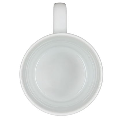 Addressing The Ball Golf Erika Oller Mug in white ceramic with a smooth design
