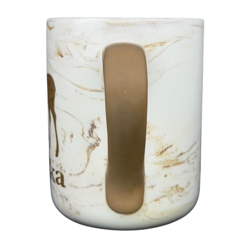 Alaska Marbled Moose Mug featuring a unique marbled design and sturdy handle for enjoyable beverages