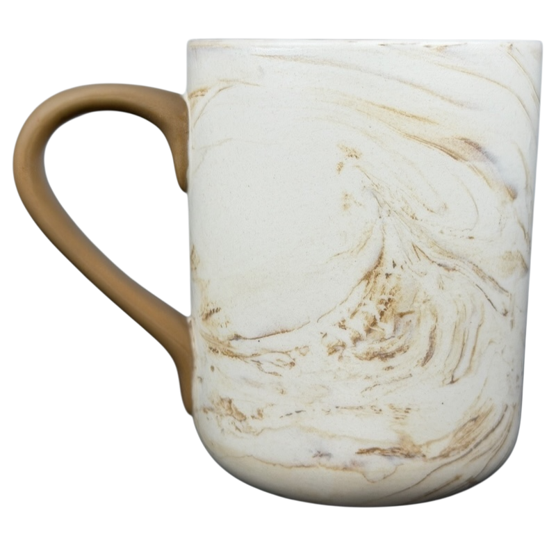 Alaska Marbled Moose Mug with a unique swirled design and a natural finish
