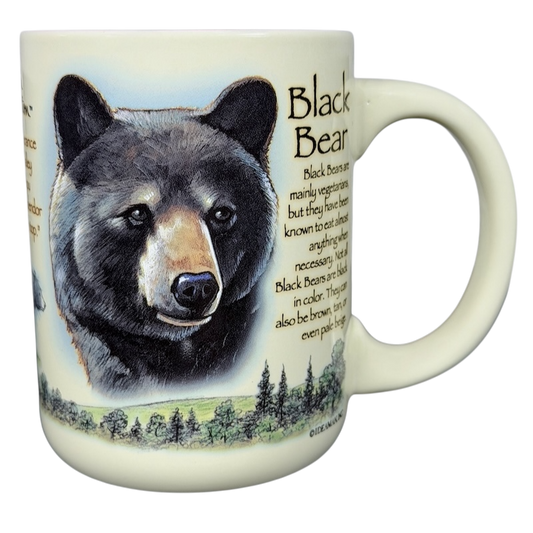 American Expedition Black Bear vintage mug featuring a detailed bear illustration and description