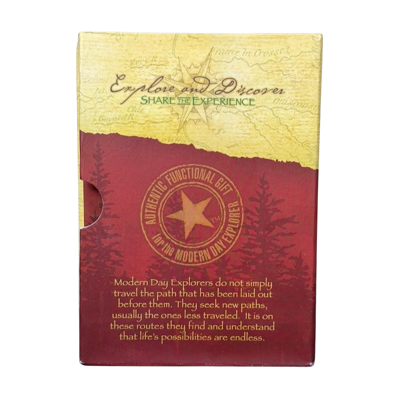 American Expedition Black Bear vintage mug packaging with inspiring exploration quote