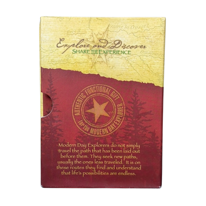 American Expedition Black Bear vintage mug packaging with inspiring exploration quote