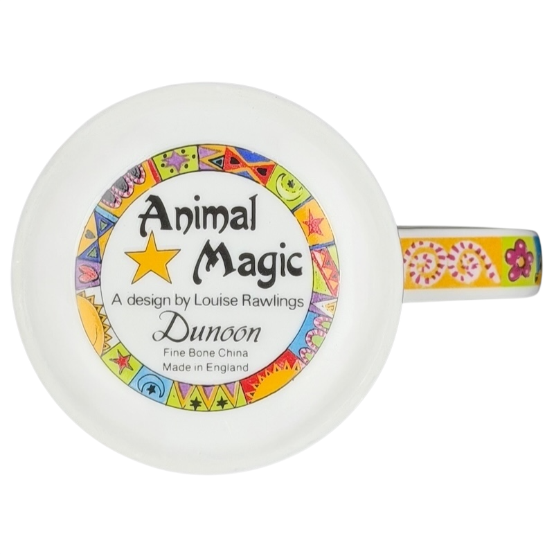 Animal Magic Louise Rawlings Tiger Bird Mug Dunoon featuring colorful design and fine bone china
