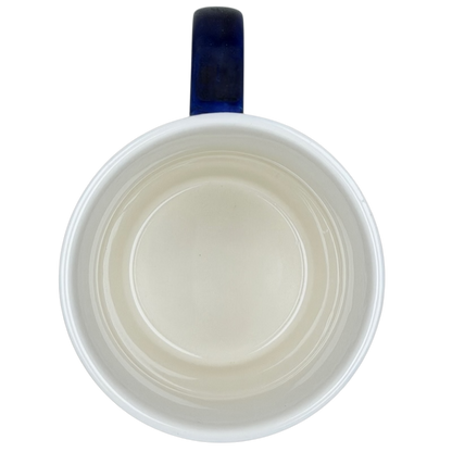 Inside view of the Athalia Butterfly Floral Mug Anthropologie showcasing its smooth, glossy finish