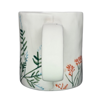 Dagny Letter 'N' Monogram Mug Anthropologie with Floral Design and White Finish