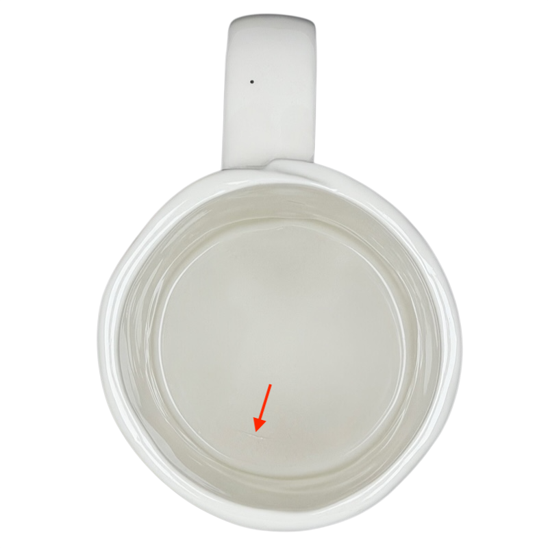 Inside view of Dagny Letter 'N' Monogram Mug Anthropologie featuring a sleek, minimalist design