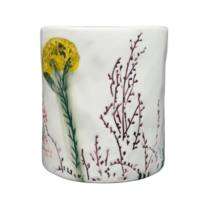 Dagny Letter 'N' Monogram Mug Anthropologie with Floral Design in Soft Colors