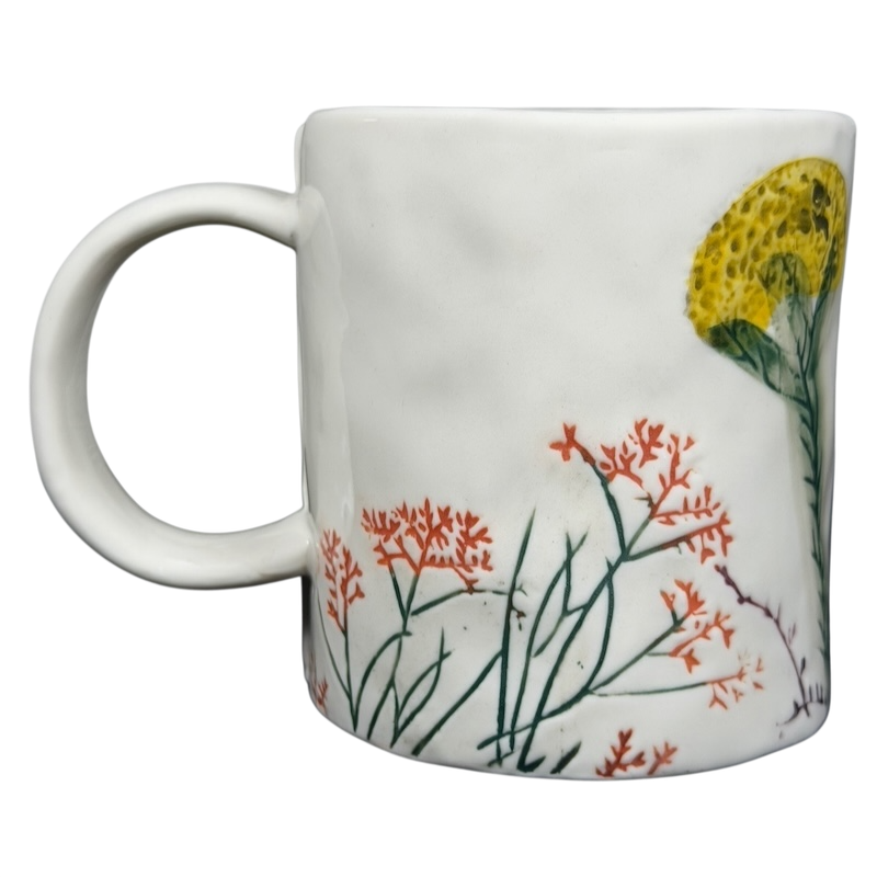 Dagny Letter 'N' Monogram Mug Anthropologie with Floral Design and Unique Handle