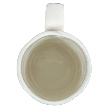 Inside view of Anthropologie Dagny T monogram initial mug showcasing its elegant design and smooth finish