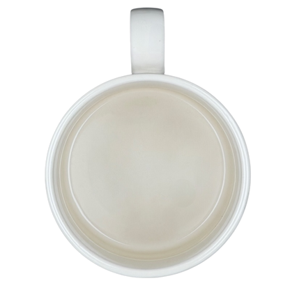 Smooth interior of Florence Balducci Xerus Hare Monogram Initial Mug Anthropologie, ideal for enjoying beverages