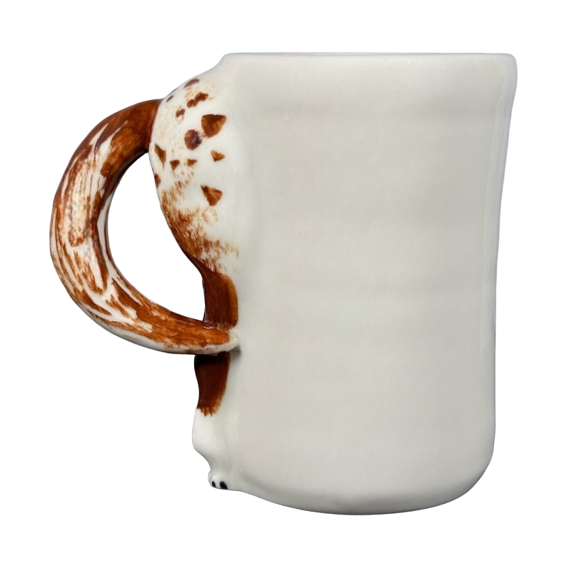 Unique Appaloosa horse 3D tail mug with a creatively designed handle for horse lovers