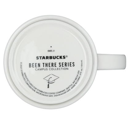 Arizona State University Starbucks mug from the Been There Series with a sleek white design