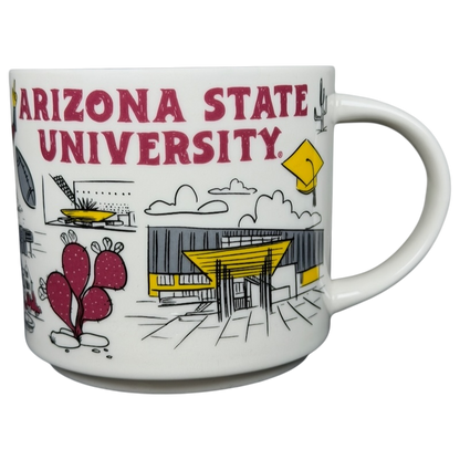 Arizona State University Starbucks mug featuring local illustrations and vibrant colors