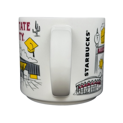Arizona State University Starbucks mug featuring iconic campus designs and vibrant graphics