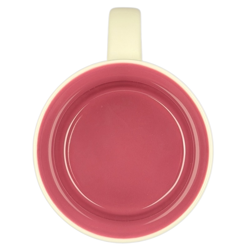 Arizona State University Starbucks mug with a pink interior and cream exterior for college fans