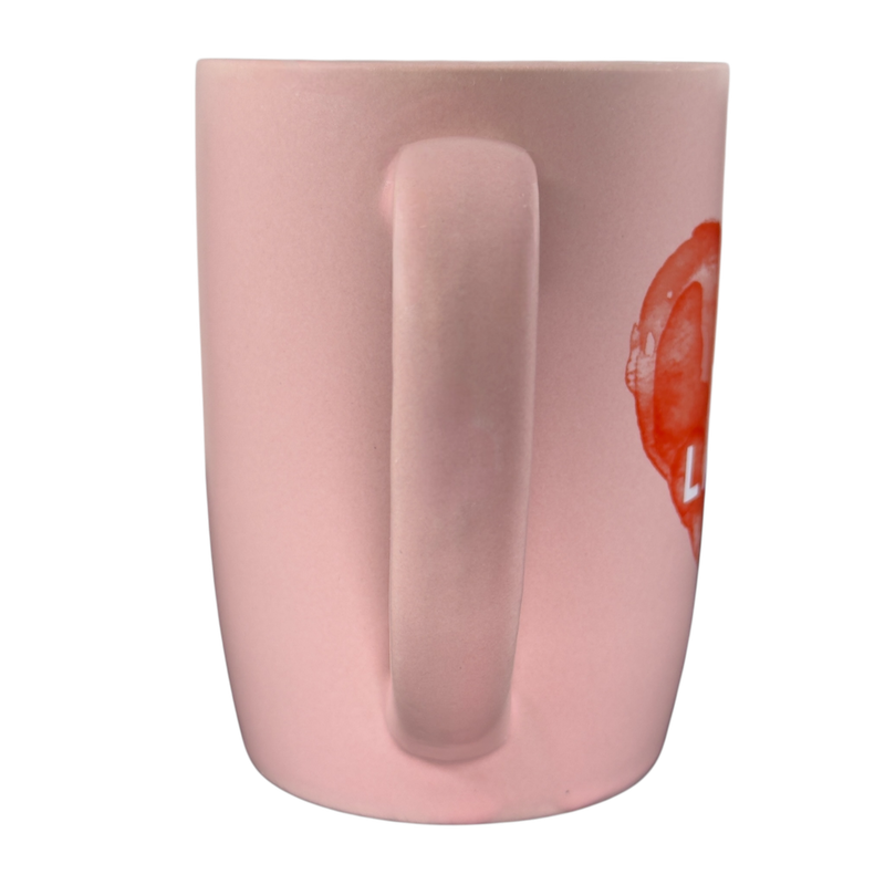 Love You A Latte FabFitFun Mug Ayesha Curry in pink with a smooth finish and sturdy handle