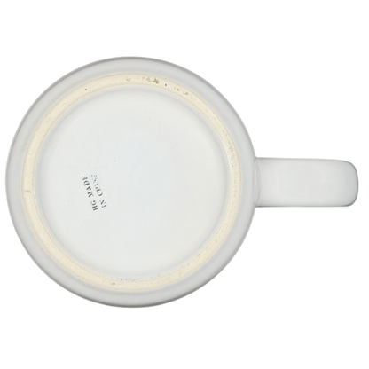 Bottom view of Bad Ass Coffee Company Maui Mug showing smooth ceramic finish and made in USA label