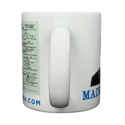 Barack Obama birth certificate vintage mug with document details and presidential image