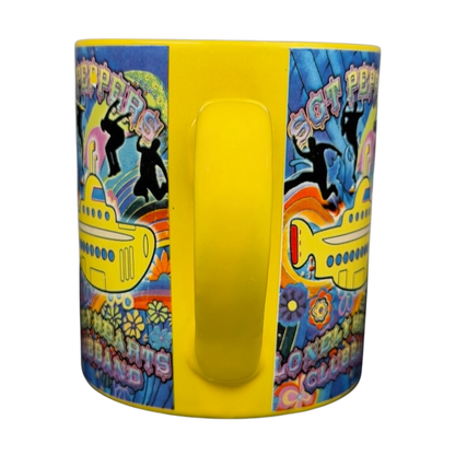 Beatles Yellow Submarine Mug Silver Buffalo featuring vibrant colorful design with iconic submarine theme