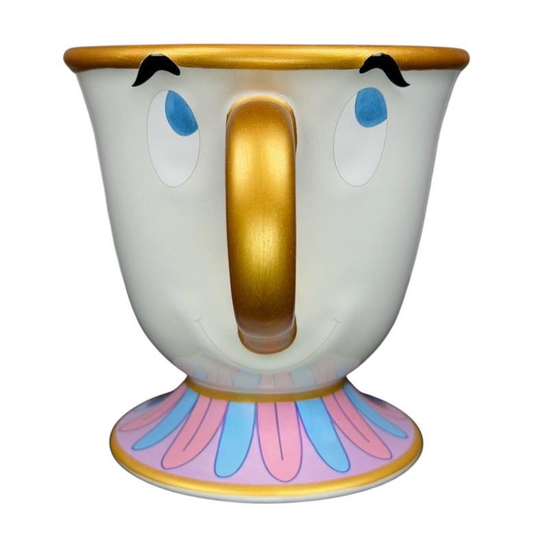Beauty and the Beast Chip Potts Mug Disney Parks with a smiling face and colorful details