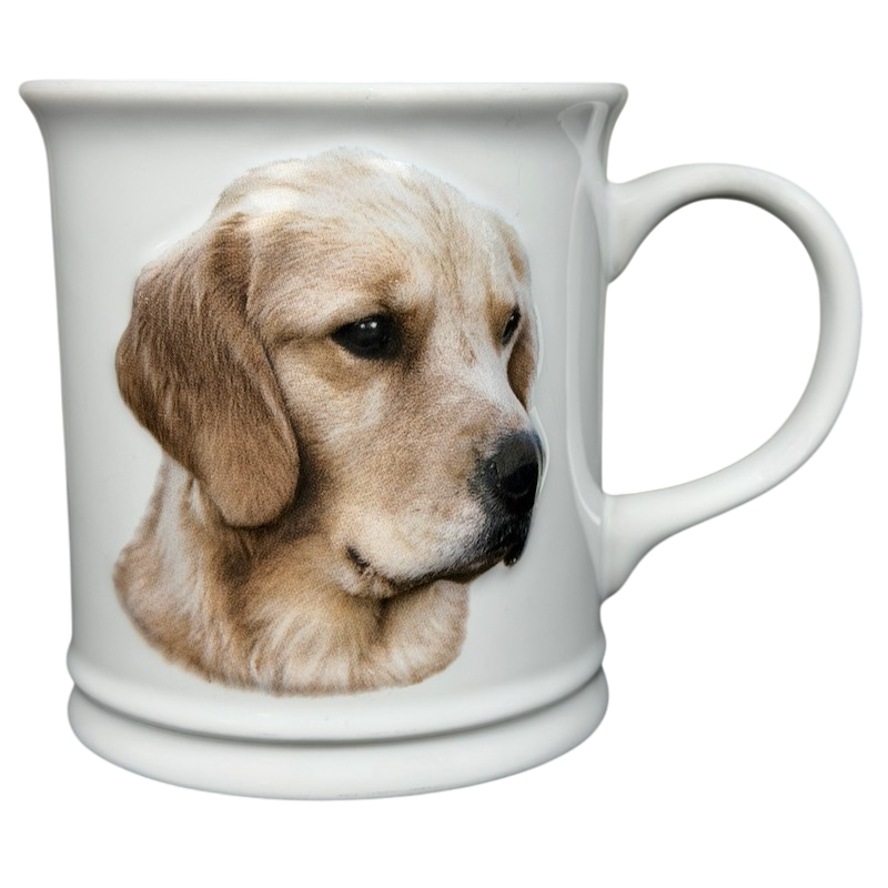 Best Friend Originals Golden Retriever Mug Xpres featuring a lifelike portrait of a golden retriever
