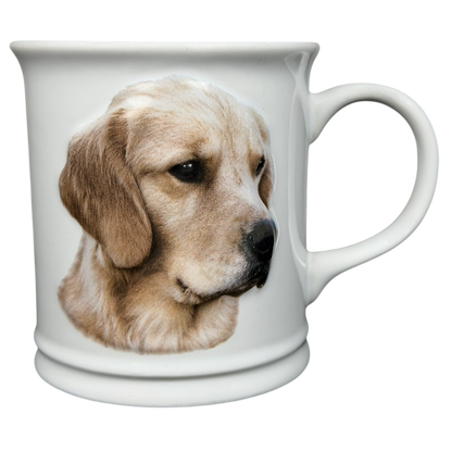 Best Friend Originals Golden Retriever Mug Xpres featuring a lifelike portrait of a golden retriever