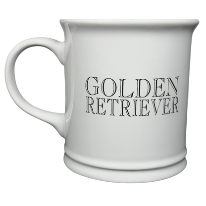 White mug with the phrase Golden Retriever, part of the Best Friend Originals Golden Retriever Mug Xpres