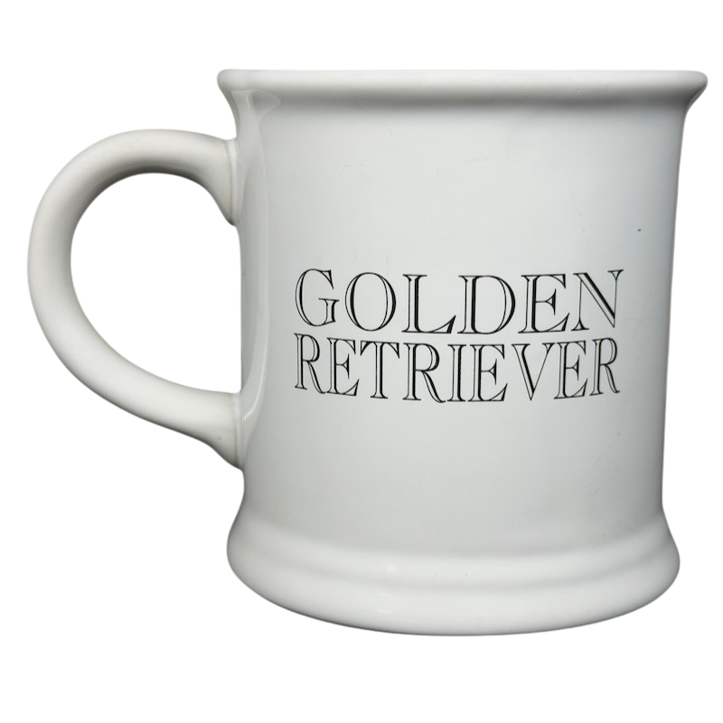Best Friend Originals Golden Retriever Mug Xpres with simple text design featuring 'Golden Retriever'