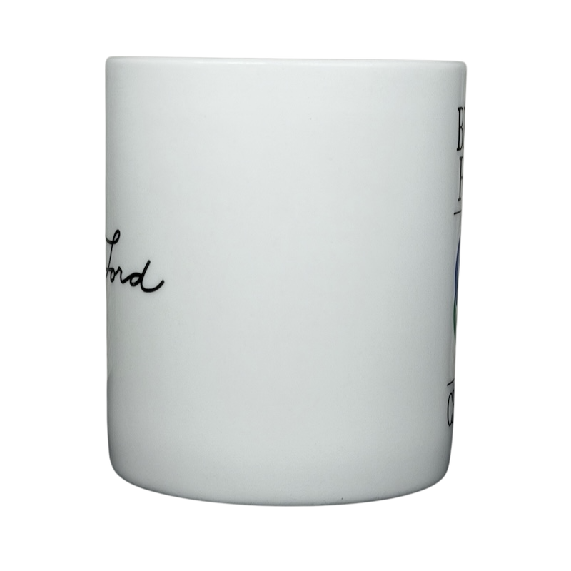 Betty Ford Center signature mug featuring a sleek design and inspirational graphics