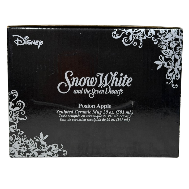 Snow White Evil Queen Green Poison Apple Mug Bioworld Disney with detailed design and sculpted ceramic finish