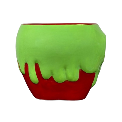 Snow White Evil Queen Green Poison Apple Mug Bioworld Disney with a glossy green and red design