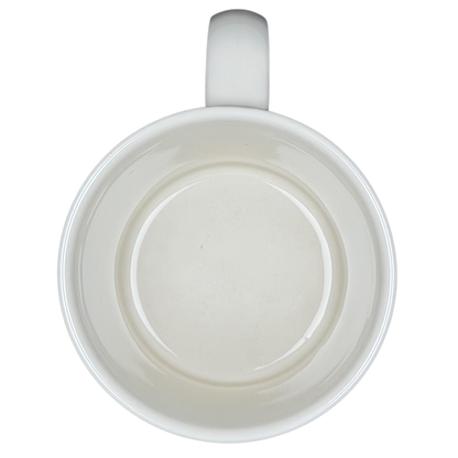 Inside view of a Black Bear Diner Mug Homer Laughlin China, featuring a smooth ceramic finish