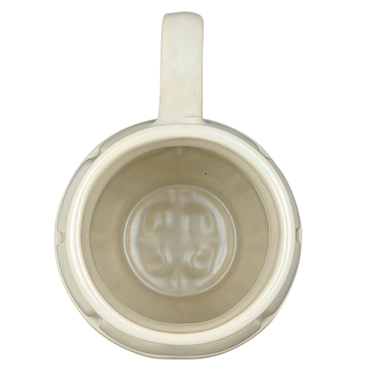 Top view of the Black Rifle Coffee Company Grenade Mug featuring a unique grenade shape and durable design