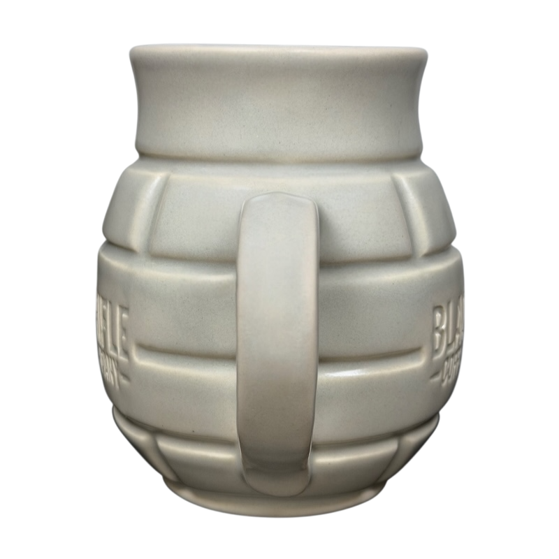 Black Rifle Coffee Company Grenade Mug with a unique grenade design for coffee lovers